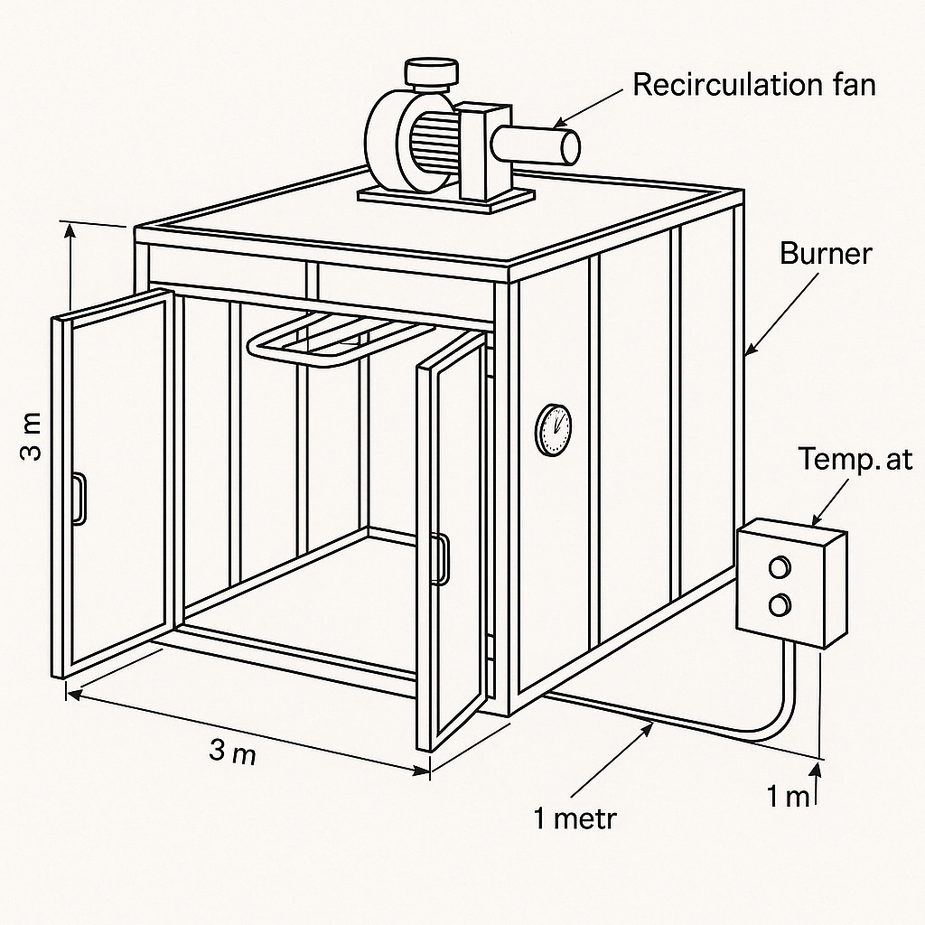 Horno de curado 12m