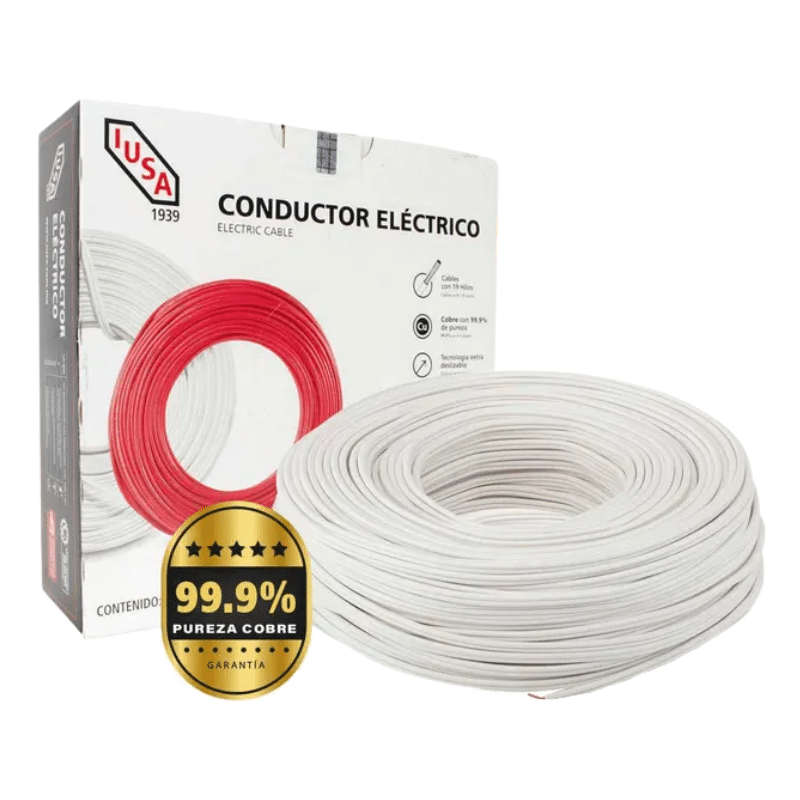 [CAB-12B] Caja cable THHW-LS 12 AWG color blanco 100m