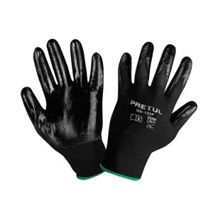 Guante nylon recubrimiento nitrilo liso alta sensibilidad talla M Pretul