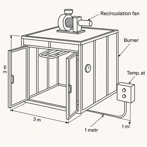 Horno de curado 12m